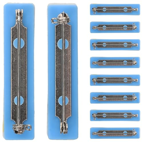 Sicherheitsnadel für Bastelarbeiten mit Selbstklebender Rückseite 10 Stück | Kunststoff, Schaumstoff, Metall, Doppelseitige Klebung, für Werkstatt und Produktion, Einfache Befestigung