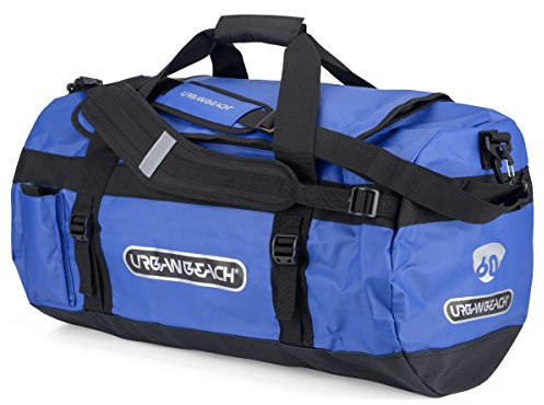 Urban Beach Reisetasche für Erwachsene mit Schultergurt und Ausweisfach, wetterfest, blau, 60 Liter