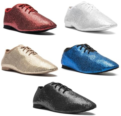 So Danca Jazzschuhe Glanz-Spinnstoff, Latein Salsa Rumba Tango Tanz Schuhe JZ79 ganze Chromledersohle