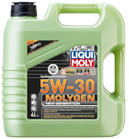 LIQUI MOLY Motoröl 5W-30 Molygen Motor Öl API SQ New Generation 4L Kompatibel mit OPEL Corsa D Schrägheck S07 INSIGNIA Caravan Mokka/Mokka X J13 Astra J Sports Tourer P10, NISSAN