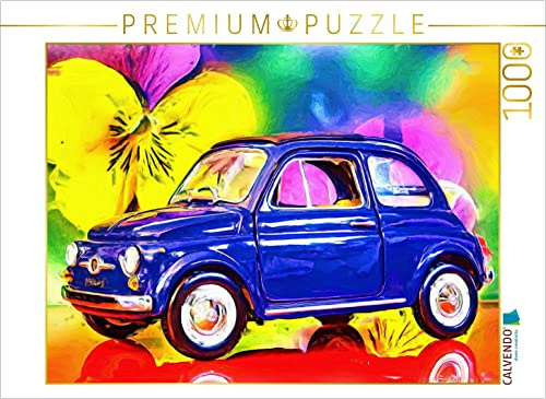 CALVENDO Puzzle Der FIAT Nuova 500 aus Italien wurde von 1957 bis 1975 gebaut. | 1000 Teile Lege-Größe 64 x 48 cm Foto-Puzzle für glückliche Stunden