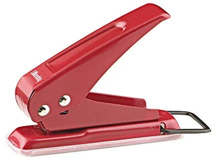 PERFORETTE JPC 1 TROU CAPACITE PERFORATION 20F COLORIS ROUGE 93X25X70MM
