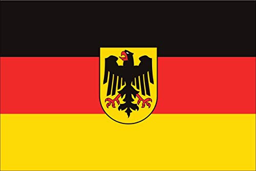 flaggenmeer® Flagge Deutschland Bundesdienstflagge 160 g/m² ca. 200 x 335 cm