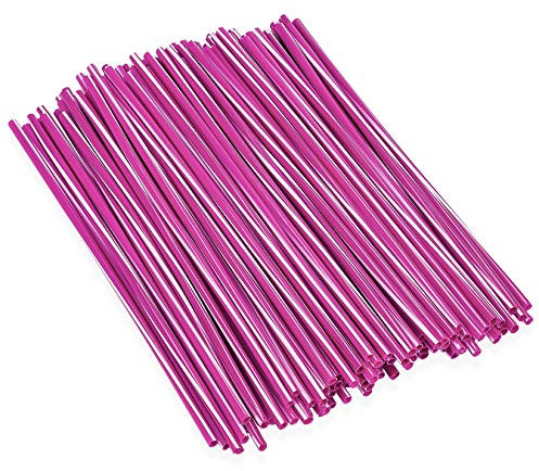 Couvre Rayon,PSLER 72 Pièces Peaux de Rayons Enjoliveurs de Jantes Housses de Protection Réutilisables pour Moto de Montagne en Fauteuil Roulant - Mélangé Violet