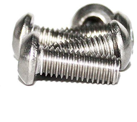 100 Stück M3 x 14 SCHRAUBE HALBRUNDKOPF MIT INNENSECHSRUND UND PIN ISO 7380-1 ähnlich, Edelstahl A2-070, blank