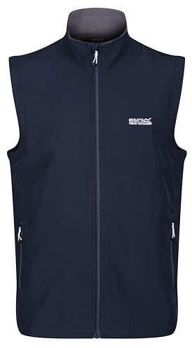 Regatta Bradwell III' Full Zip Wind Resistant Softshell Gilet, Scaldamuscoli Uomo, Marina Militare, S