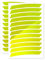reflexsticker in Neon-Edition für Fahrradfelgen | gelb oder orange | 24 Streifen im Set | 26 bis 29 Zoll Felgen | Reflektoren-Aufkleber fürs Fahrrad, Mountainbike, Hollandrad (27,5ʺ/28ʺ/29ʺ, gelb)