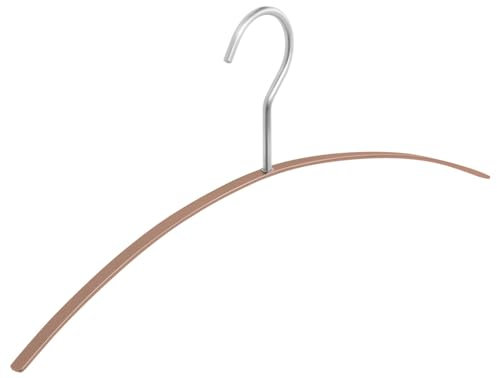 Kleiderbügel Style Edelstahl kupferfarben 45cm breit 6mm feststehender Haken Zeitloses Design und edles Aussehen hochwertiger Metallbügel