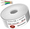 Cable de alimentación Mas-Premium® para ambientes húmedos con cable eléctrico para instalación por encima y por debajo de yeso en ambientes secos y húmedos fabricado en Alemania (NYM-J 3x2,5mm² 20m)