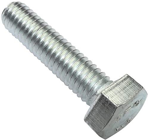 AERZETIX - C47304 - Lot de 100 pièce - Boulons M6x25 - à tête Hexagonale - Ø6x25mm - DIN 933 - Classe 8.8 - en Acier Zingué - Bricolage - Outillage d'assemblage/Quincaillerie