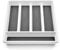 HaWare Cutlery Tray, Plastic Cutlery Organiser with 5 Compartments, Non Slip Silverware Drawer Tray for Spoon Fork Knife, 32.5x29x4.5cm, White & Grey