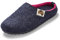 Gumbies Hausschuhe aus recycelten Materialien - rutschfeste & stabile Sohle, herausnehmbare Einlegesohle, wärmehaltend, für drinnen & draußen geeignet - Navy Pink, 40