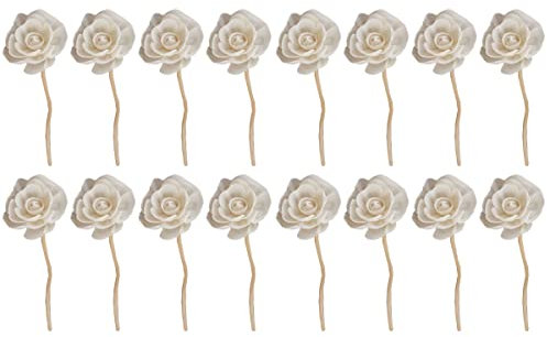 16 Piezas Flor De De Ratán Palo Volátil De Flores Secas Varillas Difusoras De Caña Decorativas Ratán Aromático Flor De Ratán Inis De Madera Aromaterapia Oficina Con Palo