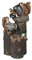 Fontaine Interieur Fontaine de table, décoration de jardin extérieure Décor eau Fontaine Résine Ornements de résine avec LED Lumières Statue des animaux for la décoration de jardin à domicile Fontaine