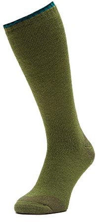 Peter Storm Men's Wellington Boot Socks with Elasticated Binding, Men's Wellie Socks, Men's Longer Length Boot Socks, Green, M