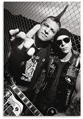 TSALF Poster und Drucke Kein Rahmen Rancid Warped Tour Punk Band Poster Wandkunst Raumdekoration für Teenager Mädchen Wandgemälde Heimdekoration Küche 60x90cm