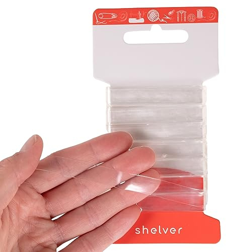 Shelver Transparent Clear Elastic for Sewing, Lightweight and Stretchy, 10mm 10 Meters