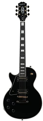 Epiphone Les Paul Custom Ebony Lefthand - E-Gitarre für Linkshänder