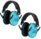 Kriogor 2 Pack Ear Defenders Children, 26dB SNR Noise Cancelling Headphones Sound Blocking Earmuffs Autism, Adjustable Soft Kids Ear Defenders Ear Protection Earmuffs for Boys, Girls, Toddlers (Blue)