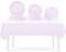 53PCS Light Purple Party Tableware Decorations for Kids Birthday,Disposable Party Tableware Set TableCloth Table Covers,7inch&9inch Paper Plates,Paper Napkins for Xmas Birthday Wedding Party Favor