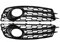 ROGNEE Externes Zubehör EIN Paar Auto Frontstoßstange Nebelscheinwerfer Lampe Wabengitter Abdeckung Wabengitter Grill Für Audi A3 8P 2009–2013 (Color : A)