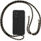 Vauki Handykette Hülle für Xiaomi Redmi Note 11/Note 11S mit Band, HandyHülle mit Kordel, Weich Silikon TPU Stoßfest Bumper mit Kette zum Umhängen für Redmi Note 11, Lanyard-Schwarz