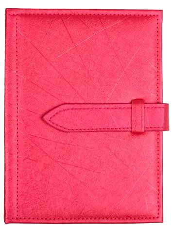 Bohue Little Book of Earrings Storage Earrings Book Creative Earring Storage Solution (Rose Red)