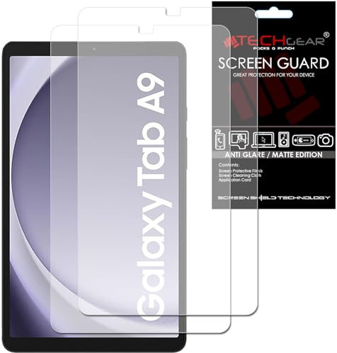 TECHGEAR 2 Pack Galaxy Tab A9 8.7 Anti Glare Screen Protectors (SM-X110 / SM-X115), MATTE Screen Protector Guard Cover Designed for Samsung Galaxy Tab A9 8.7 2023