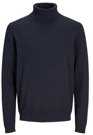 JACK & JONES Male Rollkragenpullover Einfarbig Rollkragenpullover