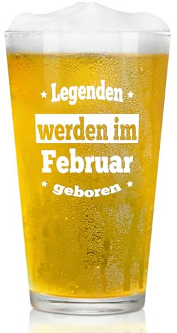 Joymaking Bierglas Geschenke für Männer, Geburtstagsgeschenk für Männer, Männer Geburtstagsgeschenke im Februar, Sinnvolle Lustige Geschenke für Männer Papa Freund Mitarbeiter Sohn Opa 15oz