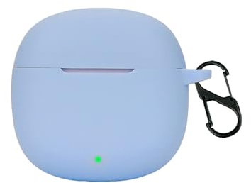 TIMEYUE Case for Honor Earbuds X6, [Shockproof] Soft Silicone Full-Body Protection Case with D Shape Clip, Compatible with Honor Earbuds X6 [Anti-fingerprint]-Skyblue