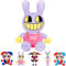 The Digital Circus Plush, 25 cm Amazing Pomni Jax Kuscheltier, Plush Toys for Circus Clowns, Geburtstags Ostern geschenke für Jungen Mädchen Peripheriegeräte von Digitaler Zirkus Plüschtier(Jax)