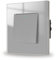 JIMEIDA Interruptor de luz gris empotrado, 1 compartimento, 2 vías, interruptor de luz de cristal, interruptor de pared, interruptor basculante de cristal, 86 x 86 mm, 10 amperios, 250 V