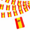 Spanien-Flaggen-Wimpelkette, España-Wimpelkette, Oly 2024, Dekorationen, 10 m, 30 Flaggen, España-Flaggen, Banner, Spanien-Wimpelkette für Oly Games 2024, Sport, Fußball, Veranstaltungen,