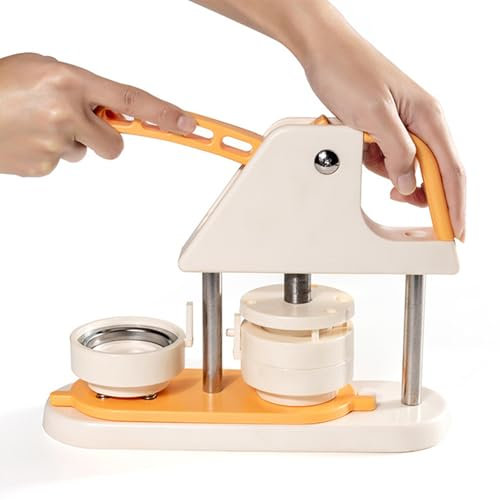 XDTKJDZ 44mm Button Maker Machine, Button Keychain Maker Kids, with 100 Sets Circle Button Parts for Friends Children DIY Gifts