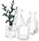 Zerodeko 4 Stück Vase Aus Klarem Glas Kleine Vase Mini-blumenvase Mini-knospenvase Knospenvasen Mini-Vintage-blumenvase Rustikaler Vasenhalter Mittelstück Blumenvase Vasen Für Tafelaufsätze