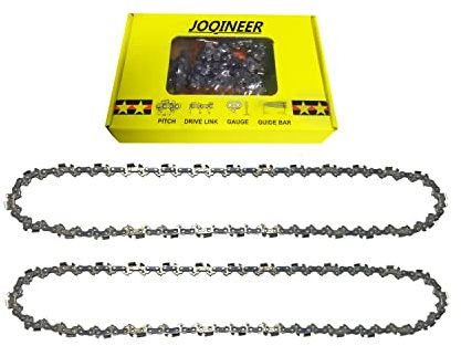 Catena per motosega 2pz per motosega elettrica 16 pollici (40cm) Bar,Catena di ricambio per motosega 59 giri, 29 taglienti, 3/8“ Pitch,Gauge 0.05”(1.3mm) ,Ricambi per motosega elettrica