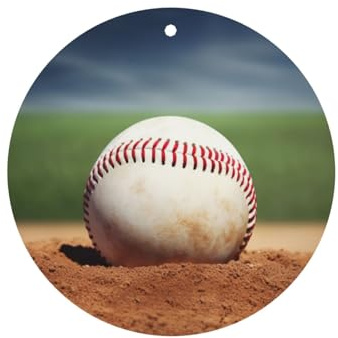 4 Stück Auto-Lufterfrischer zum Aufhängen, Duftkarten, Aromatherapie-Tabletten, Baseball-Auto-Lufterfrischer, Auto-Innenspiegel-Anhänger, Geschenke für Damen und Herren