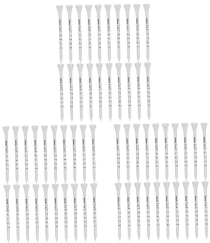 Kisangel 3sets Golf Tees Bulk Package Golf Accessories Include Holder Tees Golf Balls Racks for Golf Players 100pcs*3