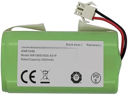 qmcfns Batería De Repuesto para Aspiradora 14.4V 2600mAh Compatible con Conga 990 1090(3200mAh)