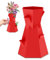 Vase for LEGO Flowers, Compatible with LEGO Bricks,for Lego Flower Bouquet Building Set,Display Stand for LegoRoses Cherry Blossom Sunflower Tulips Daffodils Lotus-Gift for LegoFlowers Lover-Red