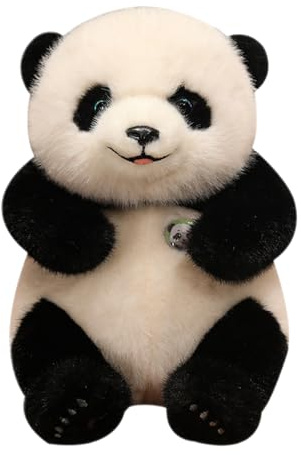 Panda aus Plüschtier – weicher Cartoon-Bär, niedliches Kissen zum Werfen | Tierästhetisches Kissen, bequemes Panda-Plüschspielzeug für GA