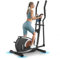 Magnetischer Crosstrainer, Ultraleiser Crosstrainer für zu Hause mit Bluetooth Fitness APP, 16 einstellbaren Widerstandsstufen, LCD Monitor, Geräte- und Flaschenhalter, 120KG Belastbarkeit
