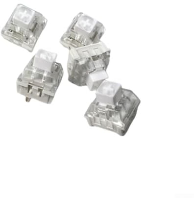 Interruptores de teclado de caja con fuerza de accionamiento de 45 g con diseño robusto para una respuesta táctil mejorada, adecuados para impresión 3D y modificaciones de teclado mecánico (A)