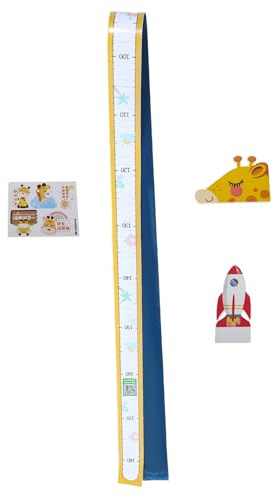 Supvox Wandtattoo Messlatte für Junge Mädchen Abnehmbare Größenmesslatte mit Magnetischem Schieber Größenmessaufkleber für Junge Mädchen und Kinderzimmer