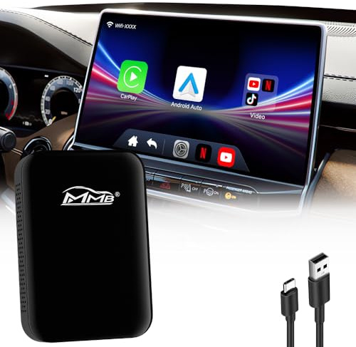 MMB Wireless Magic Box 2.0 CarPlay Adapter, Android Auto Apple CarPlay Adapter Für Online Netflix/SmartTube Multimedia-Video Für Werkseitig Verkabeltes CarPlay-Auto