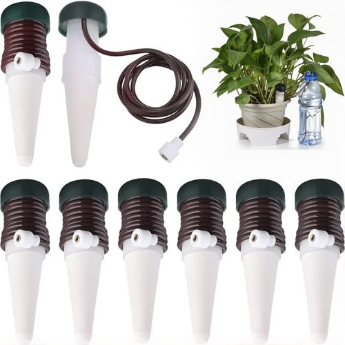 NiceNaiils 8 Pezzi distributori d'acqua per piante da interno, irrigazione automatica di fiori e piante, dispenser di acqua per interni