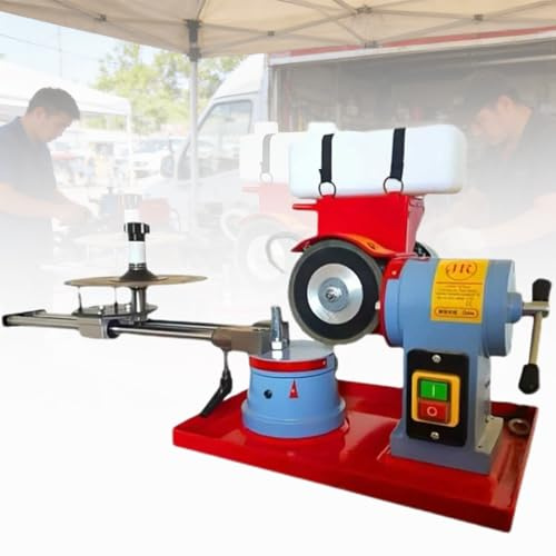 Electric Saw Blade Sharpener with Rotary Angle Grinding and Multiple Arbors for Carbide Blades