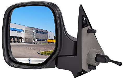 BESTPRICE 1x Elektrischer Außenspiegel links Seitenspiegel konvex Kompatibel mit CITROËN BERLINGO/BERLINGO FIRST (MF_, GJK_, GFK_, BERLINGO/BERLINGO FIRST (M_), PEUGEOT PARTNER (5_, G_), PAR