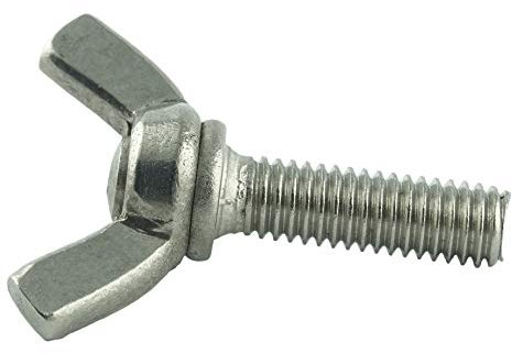 Eisenwaren2000 | Flügelschrauben M8 x 25 mm (10 Stück) - Flügel Schrauben amerik. Form ähnl. DIN 316 - Gewindeschrauben - Edelstahl A2 V2A - rostfrei